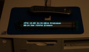 Das Futaba VFD auf meiner Netvista